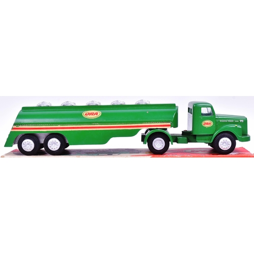 120 - Diecast - an original vintage Tekno made ( Denmark ) diecast model No. 447 Scania-Vabis with ORA Tan... 