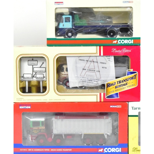 121 - Diecast - a collection of x7 Corgi 1/50 scale diecast models to include; Showerings Ltd ERF KV 4 Whe... 