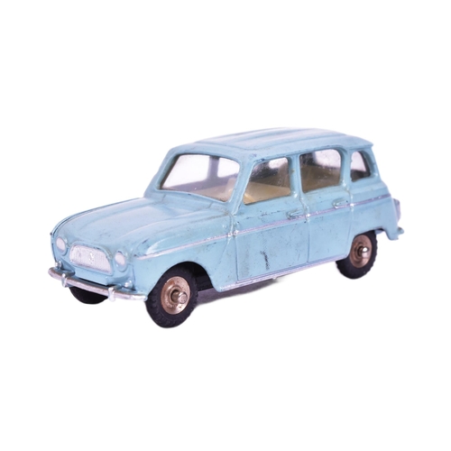 17 - French Dinky Toys - an original vintage French made Dinky Toys model No. 518 Renault 4L. Light blue ... 