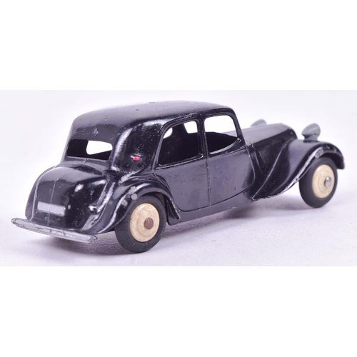 23 - French Dinky Toys - an original vintage French made Dinky Toys model No. 24N Citroen 11BL. All black... 