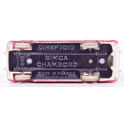 25 - French Dinky Toys - an original vintage French made Dinky Toys diecast model No. 24K Simca Chambord.... 