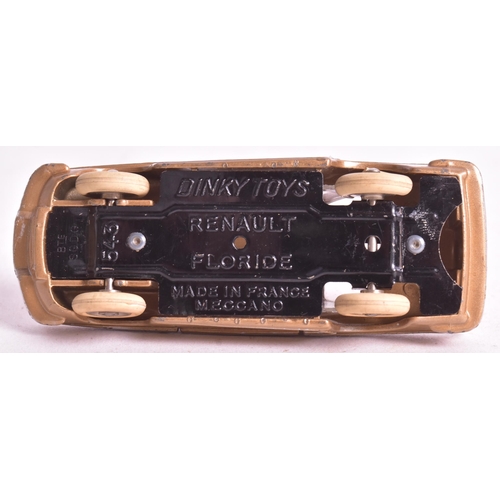 32 - French Dinky Toys - an original vintage French made Dinky Toys model No. 543 Renault Floride. Gold b... 