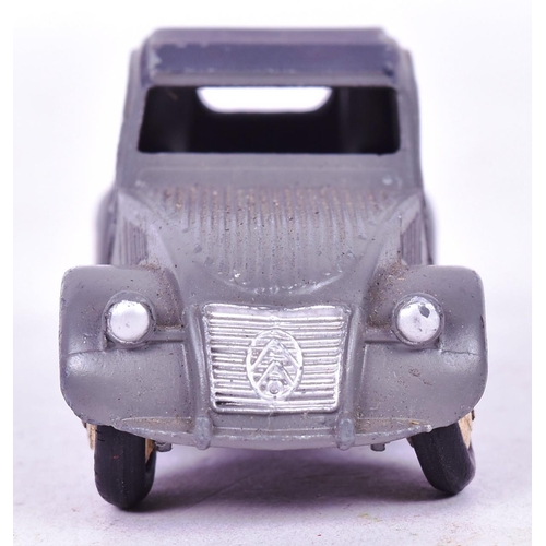 34 - French Dinky Toys - an original vintage French made Dinky Toys diecast model Citroen 2CV. Two tone g... 