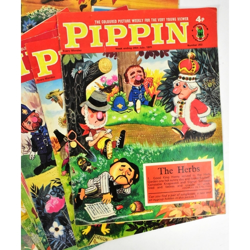 399 - Pippin - a collection of 35+ assorted vintage 1970s ' Pippin ' magazines 'The Coloured Picture Weekl... 