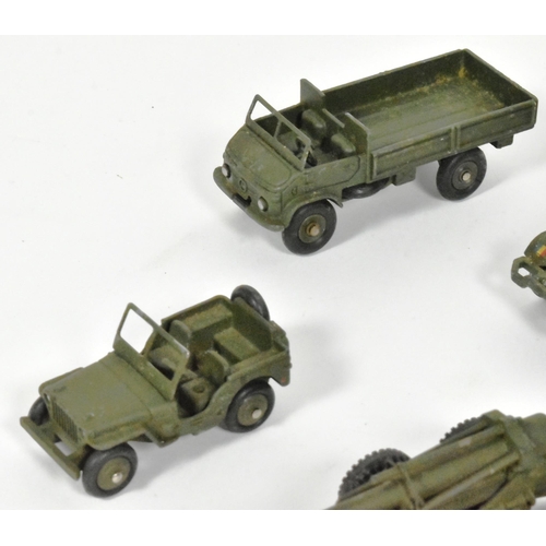 46 - French Dinky Toys - a collection of x8 original vintage French made Dinky Toys diecast models of Mil... 