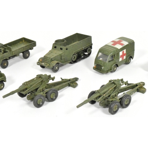 46 - French Dinky Toys - a collection of x8 original vintage French made Dinky Toys diecast models of Mil... 