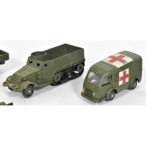 46 - French Dinky Toys - a collection of x8 original vintage French made Dinky Toys diecast models of Mil... 