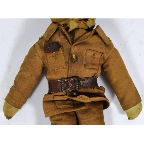 49 - WWI First World War - an early 20th century WW1 era rag type doll in the form of an RAMC (Royal Army... 