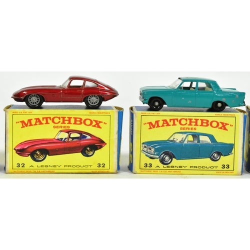 51 - Diecast - a collection of x5 vintage Lesney made diecast model cars comprising No. 13 Dodge Wreck Tr... 