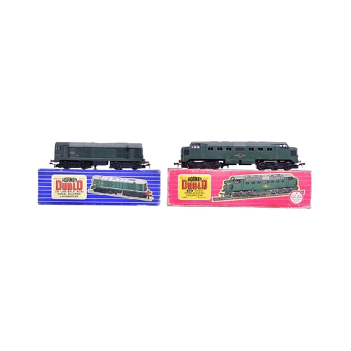 73 - Model Railway - two vintage Hornby Dublo OO gauge model railway trainset locomotive engines, compris... 