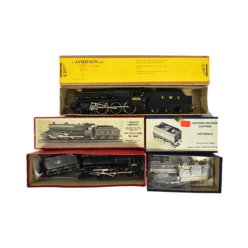 94 - Model Railway - x3 vintage white metal OO gauge model railway locomotive kits comprising Western Pre... 