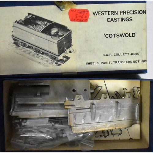 94 - Model Railway - x3 vintage white metal OO gauge model railway locomotive kits comprising Western Pre... 