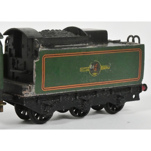 96 - Model Railway - two vintage Hornby Dublo OO gauge trainset locomotive engines. Comprising of; no. 34... 