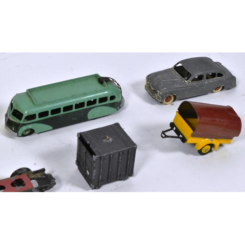 97 - Diecast - a collection of vintage French Dinky Toys diecast models along with a boxed CIJ Excavator ... 