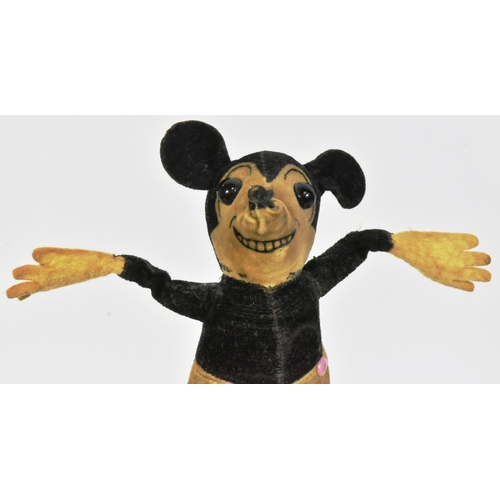 99 - Deans Rag Book Co - Mickey Mouse - an early c1930s Mickey Mouse plush toy by Dean's Rag Book Co. Bla... 