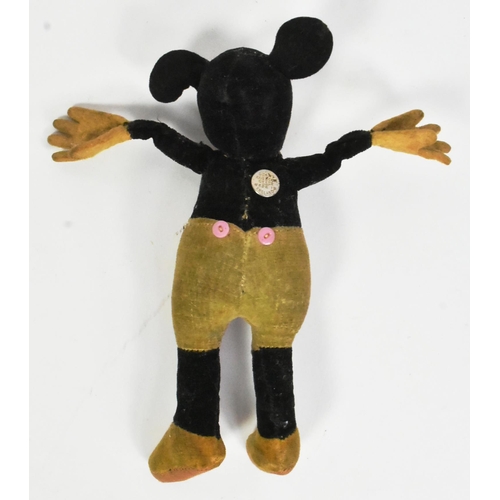 99 - Deans Rag Book Co - Mickey Mouse - an early c1930s Mickey Mouse plush toy by Dean's Rag Book Co. Bla... 