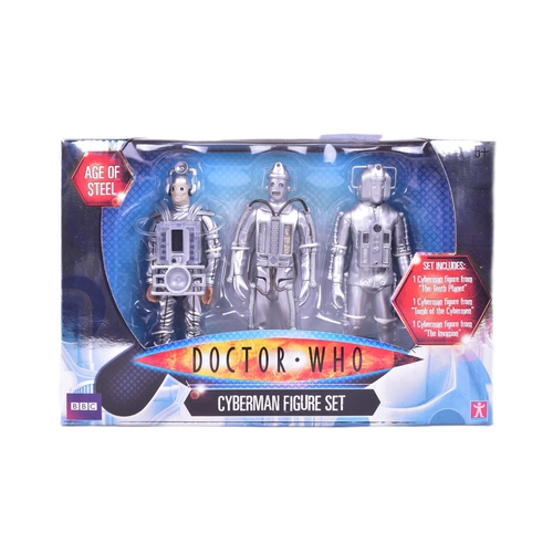 401 - Doctor Who - Character Options - ' Age Of Steel Cyberman Figure Set ' autographed action figure pres... 