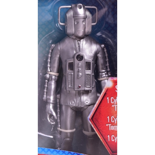 401 - Doctor Who - Character Options - ' Age Of Steel Cyberman Figure Set ' autographed action figure pres... 