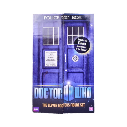 408 - Doctor Who - Character Options - an 'Eleven Doctors Figure Set' boxed action figure set featuring al... 