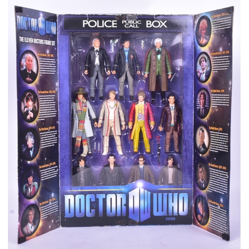 408 - Doctor Who - Character Options - an 'Eleven Doctors Figure Set' boxed action figure set featuring al... 