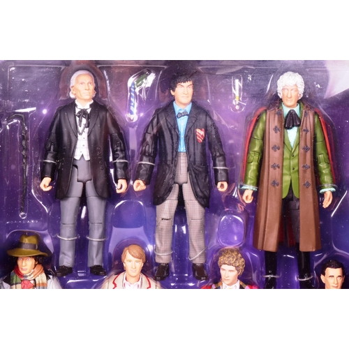 408 - Doctor Who - Character Options - an 'Eleven Doctors Figure Set' boxed action figure set featuring al... 