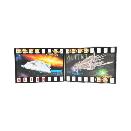 414 - Alien - x2 vintage 1990s Halcyon ' Movie Classics ' ( Alien & Alien 3 ) plastic model kits comprisin... 