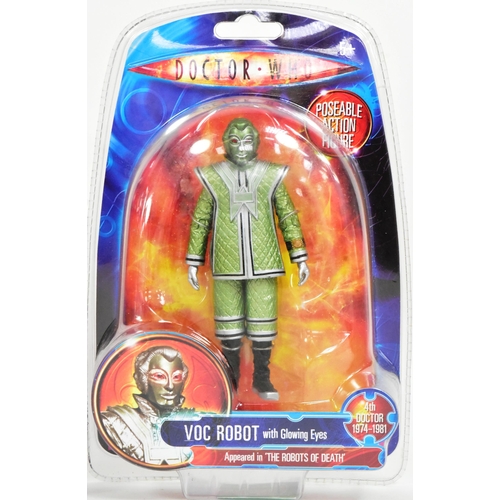 436 - Doctor Who - Character Options - x4 Character made Doctor Who action figures ' Voc Robot with Glowin... 