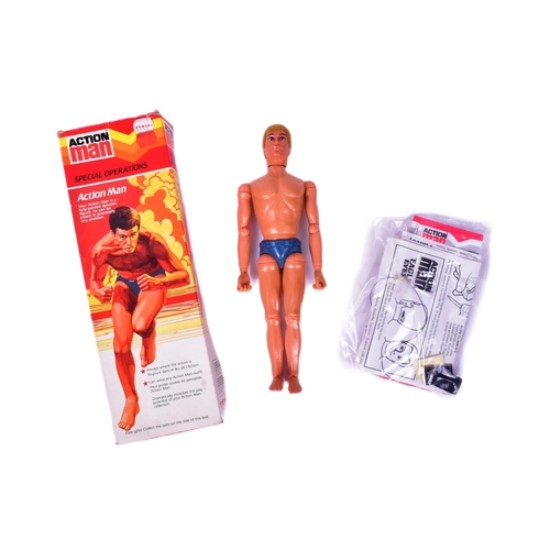 438 - Action Man - an original vintage 1980s (1983) Palitoy made Special Operations Action Man. Blonde flo... 