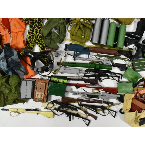 441 - Action Man - Palitoy - a large collection of assorted vintage clothing, accessories and weapons. Var... 