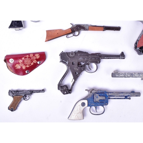 443 - A collection of x13 vintage childrens toy pistol guns to include Crescent Toy Dakota, Rustler Gem, L... 