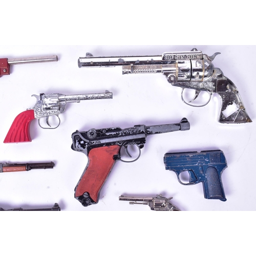 443 - A collection of x13 vintage childrens toy pistol guns to include Crescent Toy Dakota, Rustler Gem, L... 