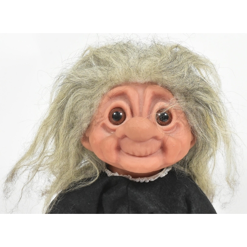 451 - Trolls - a large original vintage 1970s (1977) The Troll Family Grandma figure. Marked to the back T... 