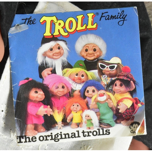 451 - Trolls - a large original vintage 1970s (1977) The Troll Family Grandma figure. Marked to the back T... 