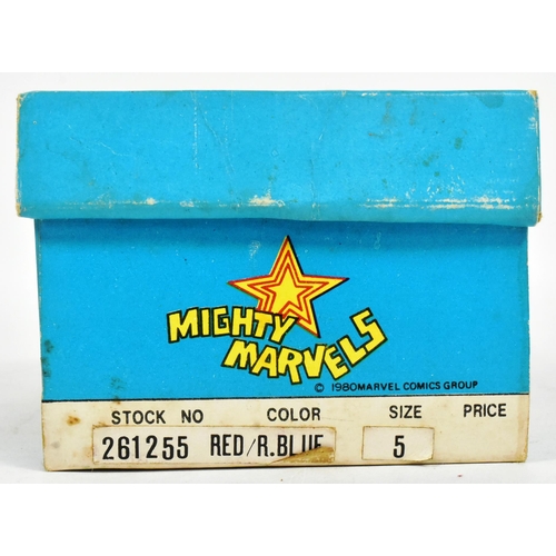 467 - Marvel - a NOS ex-shop stock box of vintage c1980 ' Might Marvels ' children's shoes. Unused, ex-sho... 