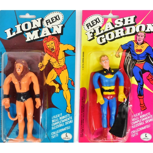 492 - Flash Gordon - x5 vintage 1970s Italian ( Ceppi Ratti ) ex shop stock Flash Gordon carded action fig... 