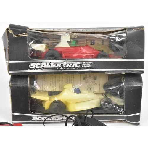 506 - Scalextric - a collection of vintage Hornby Scalextric slot car racing cars comprising C123 UOP Shad... 