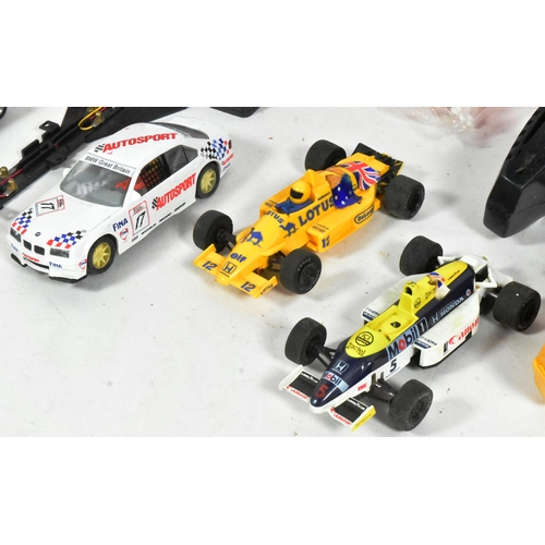 516 - Scalextric - a collection of x4 assorted Scalextric slot car racing cars (x2 rally and x2 Formula On... 