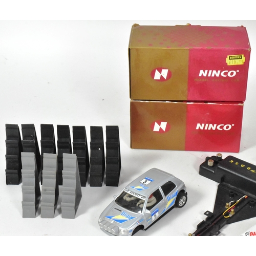 516 - Scalextric - a collection of x4 assorted Scalextric slot car racing cars (x2 rally and x2 Formula On... 