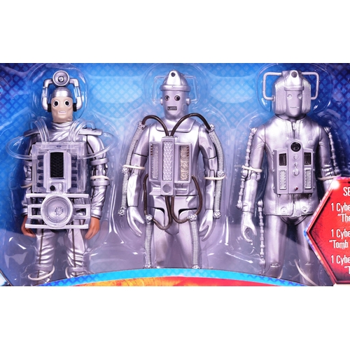 517 - Doctor Who - Character Options - ' Age Of Steel Cyberman Figure Set ' autographed action figure pres... 