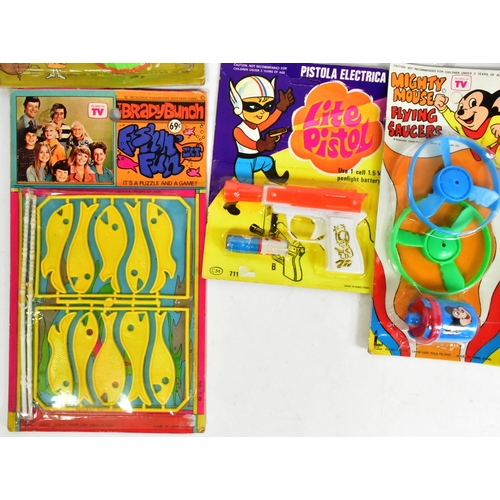 564 - Rack Pack Toys - a collection of assorted vintage c1970s rack pack ex-shop-stock toys. Includes: Bul... 