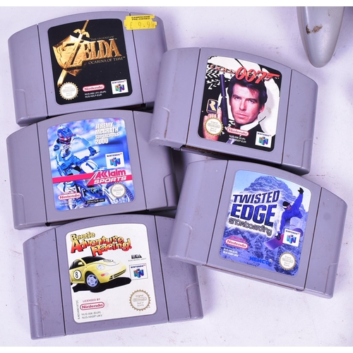 594 - Retro Gaming - an original vintage Nintendo 64 video game console with games comprising; James Bond ... 