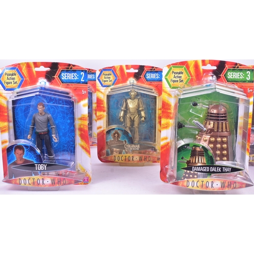 597 - Doctor Who - Character Options - a collection of x8 carded Dr Who action figures by Character. Inclu... 