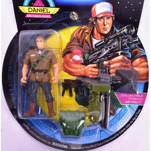 598 - Stargate - Hasbro - x4 vintage 1994 Hasbro Toys made Stargate MOC carded action figures: Daniel, Anu... 