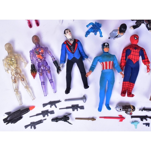 599 - Action Figures - a collection of vintage 1970s - 1990s playset action figures to include MEGO, Kenne... 