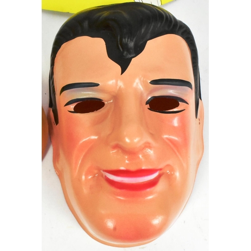 600 - DC Comics - x2 vintage 1979 DC Comics plastic dress-up masks 'Supergirl' and 'Superman'. Both NOS / ... 