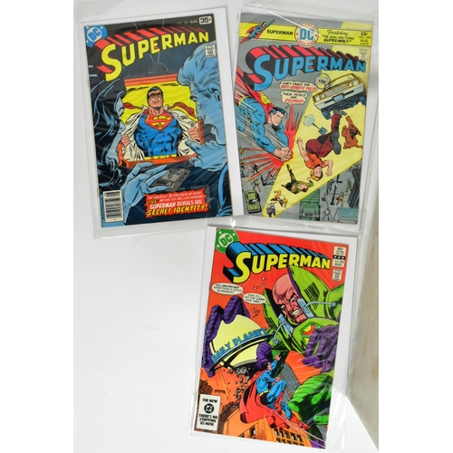 618 - Comic Books - a collection of vintage DC Comics Superman issues from the 1970's onwards. Conditions ... 