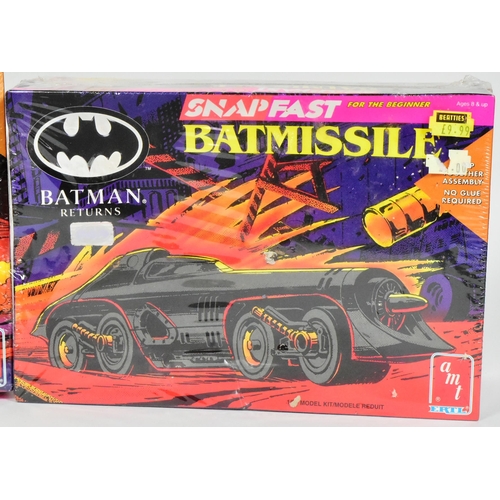 629 - Model Kits - x2 factory sealed AMT Ertl made 1/25 scale plastic model kits of Batman interest compri... 