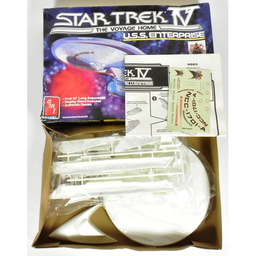 633 - Star Trek - x2 original AMT Ertl made Star Trek plastic model kits comprising U.S.S Enterprise and S... 