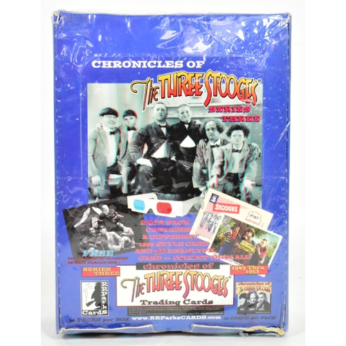 646 - The Three Stooges - RR Parks Cards - factory sealed box of 2015 Chronicles Of The Three Stooges Seri... 