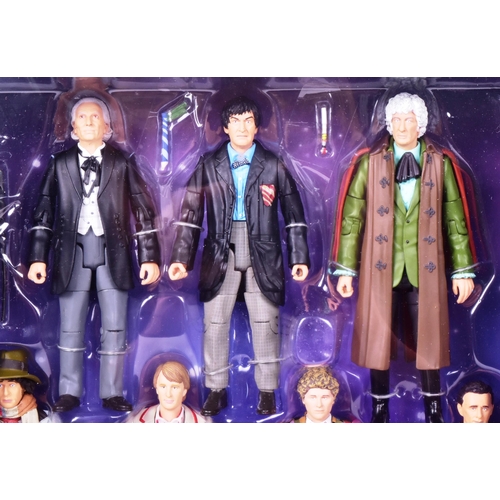 647 - Doctor Who - Character Options - an 'Eleven Doctors Figure Set' boxed action figure set featuring al... 